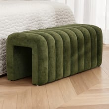 Livona Velvet Ottoman Bench
